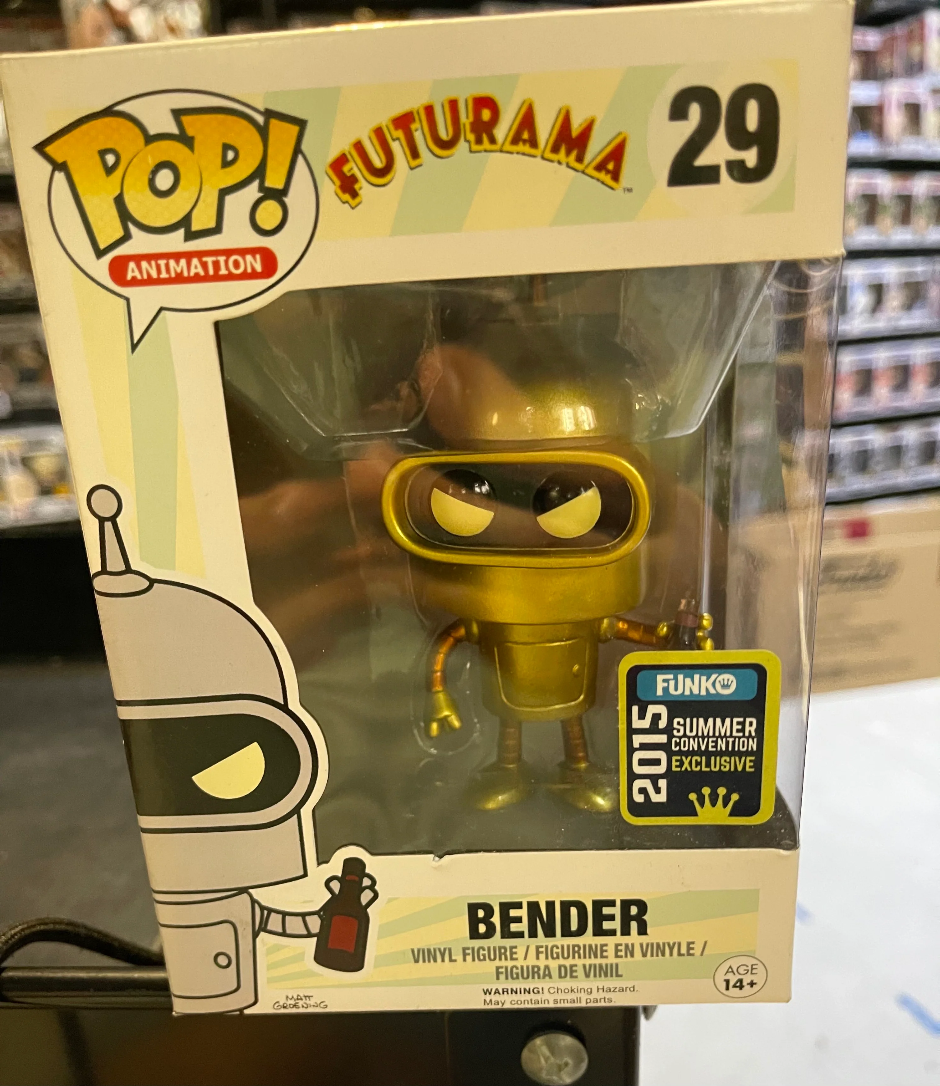 Funko Pop! Animation: Futurama- Bender (Shared Sticker 2015) #29